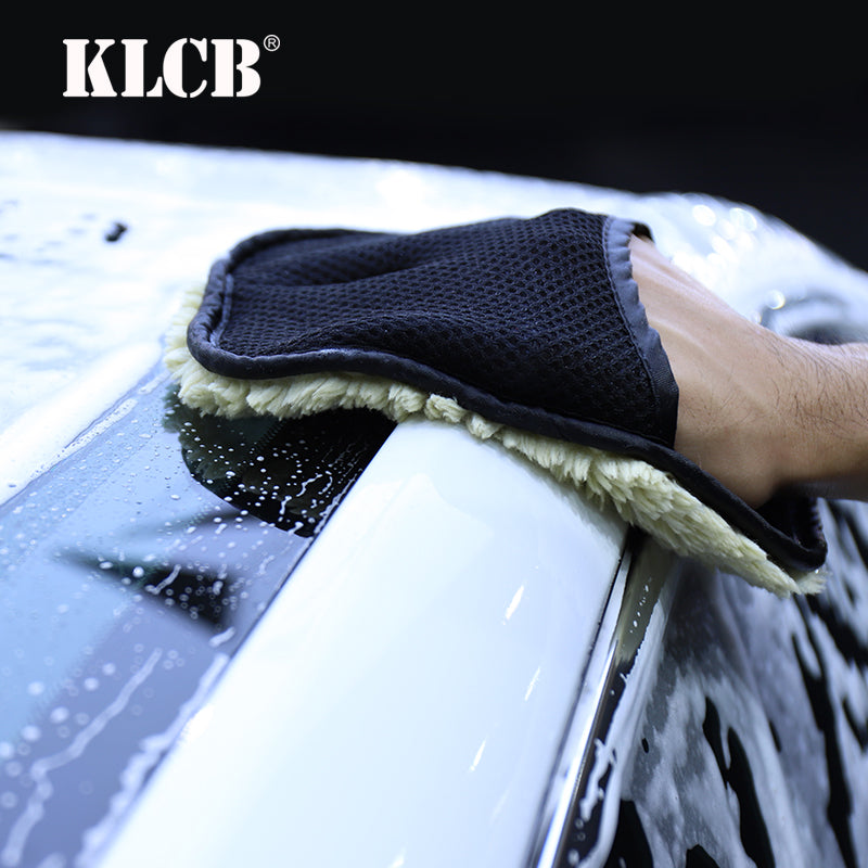 KLCB Wool Car Wash Glove Grey