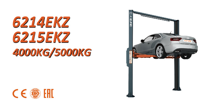 STEL-6214EKZ 4.0T 2 post hoist Electrical release Asymmetric column APS tech