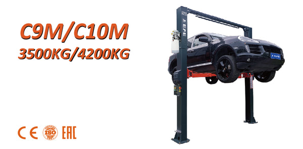 STEL-C10M | 2 Post Hoist clear floor 4.2T One side manual release