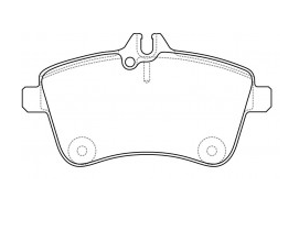 NIBK PN0490 Front Pads For Mercedes-Benz