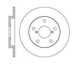 NIBK RN1239 Rear Rotors For Toyota