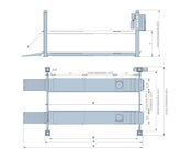 STEL 6435.B | 4.0T Four Post Lift Full E-Control