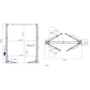 STEL-C9M | 4T One side manual release WIth Option 3 STAGE ultra-thin arms