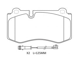 TECHSTOP DB2057= PN0453W Front Pads For Mercedes-Benz Jeep