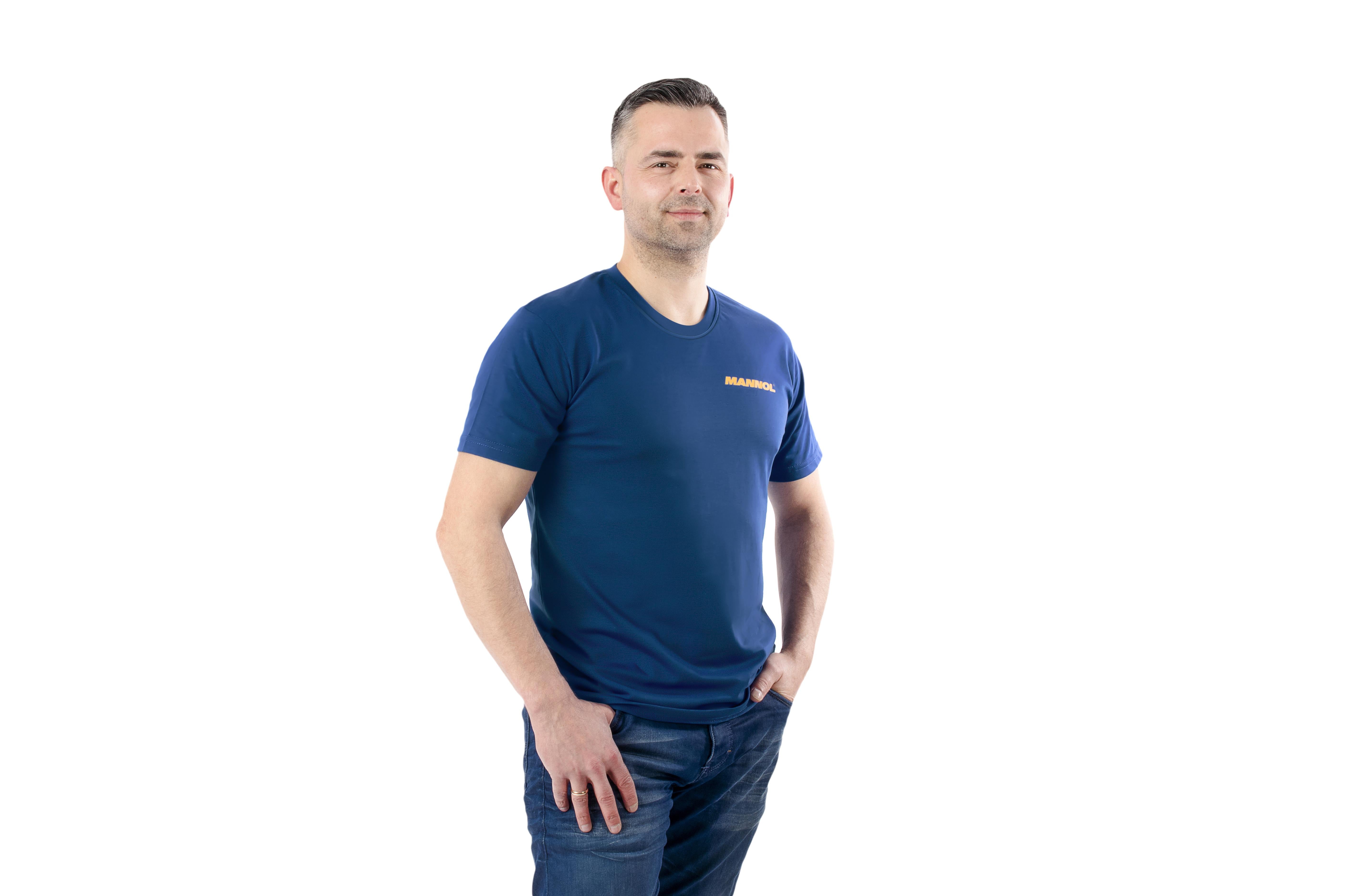 MANNOL 2570 MEN'S T-SHIRT BLUE SIZE S