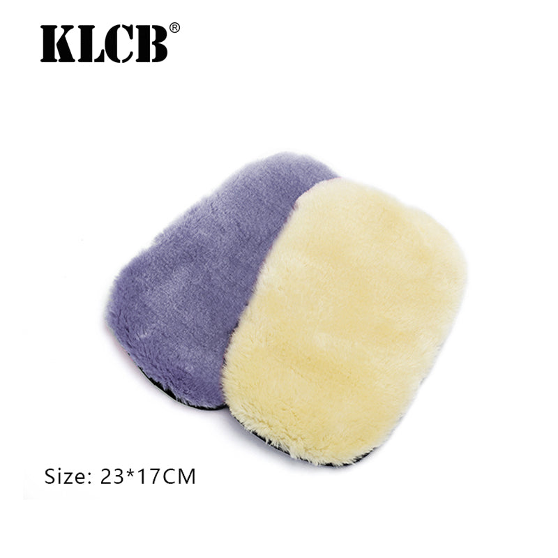 KLCB Wool Car Wash Glove Yellow