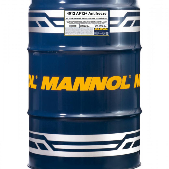 MANNOL 4012 208L ANTIFREEZE  AF 12+(-40) Longlife