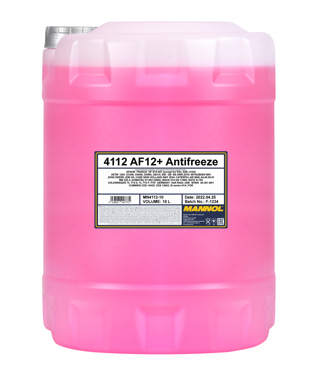 MANNOL 4112 20L ANTIFREEZE  AF 12+ Longlife EURO USA CAR