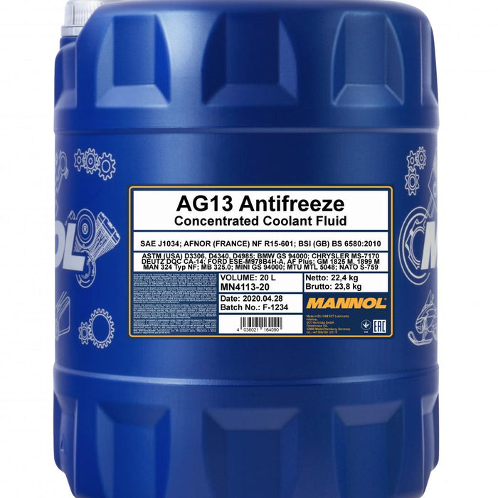 MANNOL 4113 20L Antifreeze AG 13 Hightec