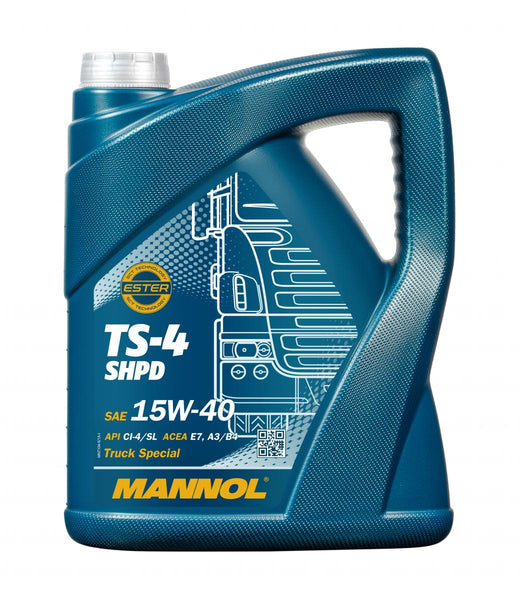 MANNOL 7104 5L SEMI SYN TS-4 EXTRA SHPD 15W-40 TRUCK