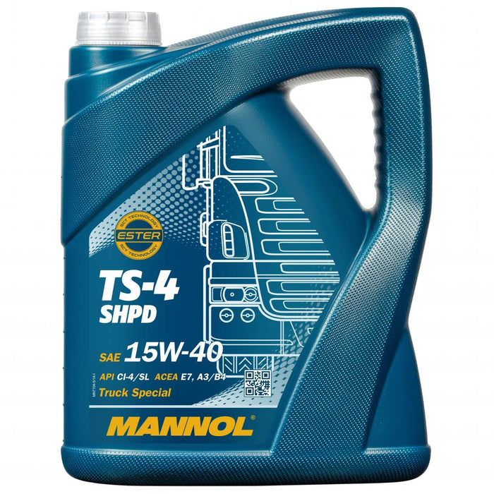 MANNOL 7104 5L SEMI SYN TS-4 EXTRA SHPD 15W-40 TRUCK