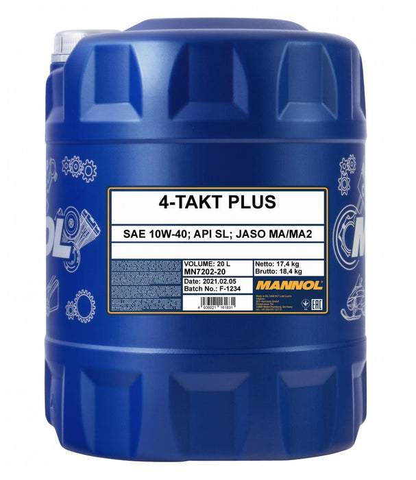 MANNOL 7202 20L 4-Takt Plus 10W-40