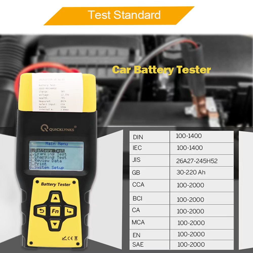 BA1000 12V AUTO BATTERY TESTER