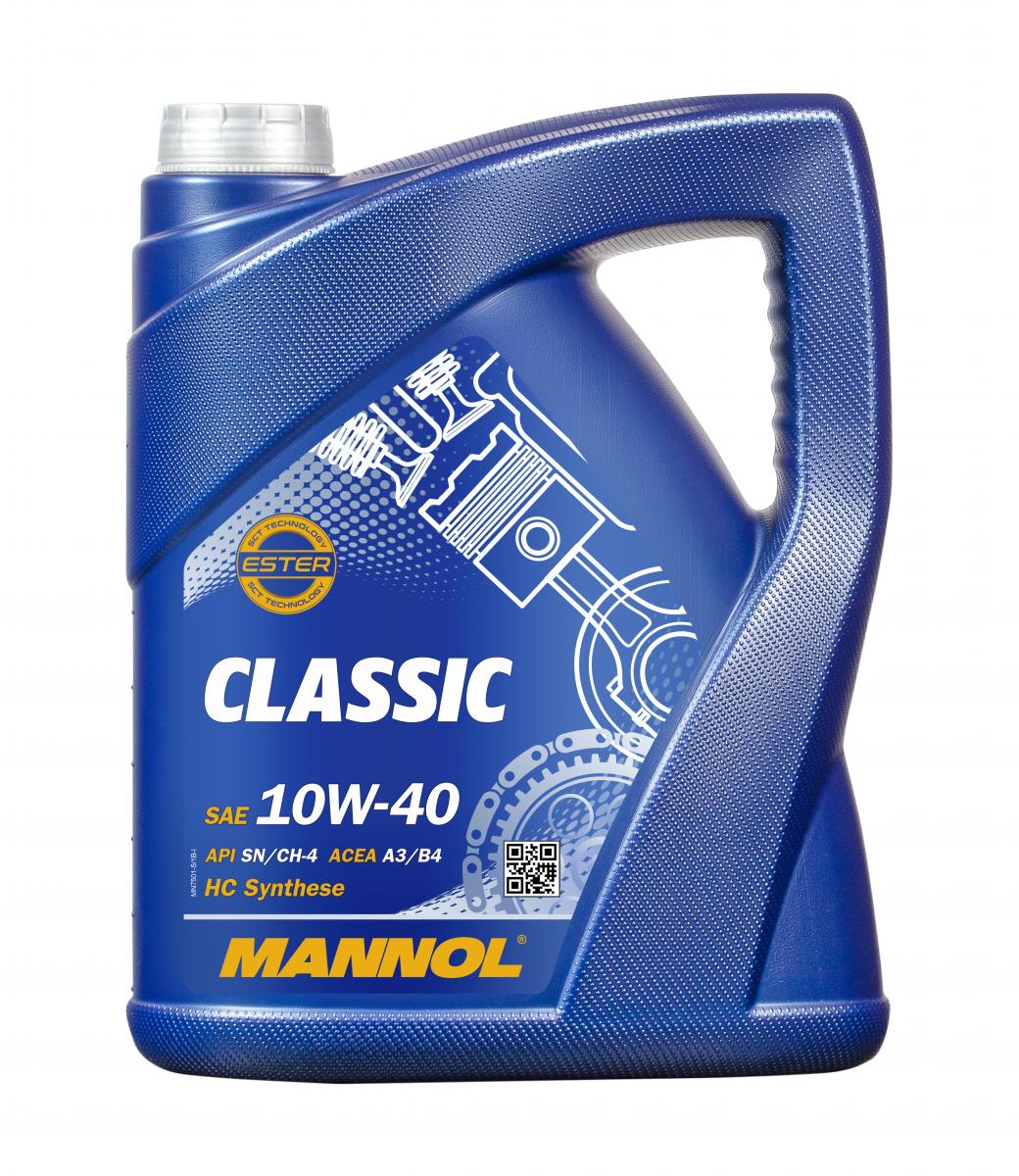 MANNOL 7501 5L CLASSIC SAE 10W-40 HC Synthese