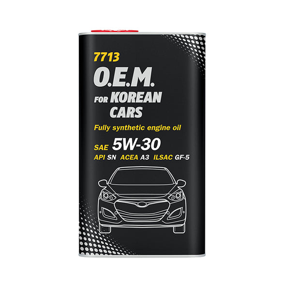 OEM 7713 4L  O.E.M. for Korean cars 5W-30 PETROL ONLY