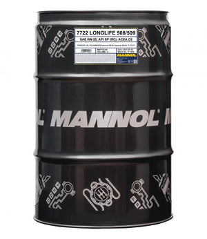 MANNOL 7722 208L Longlife 508/509 0W-20 C5 DPF PAO + ESTER