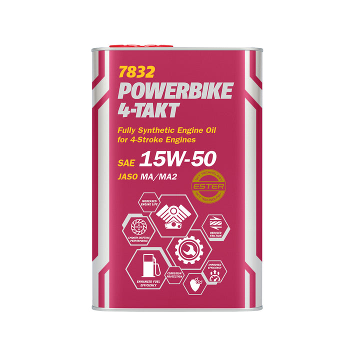 MANNOL 7832 4-Takt Powerbike 15W-50