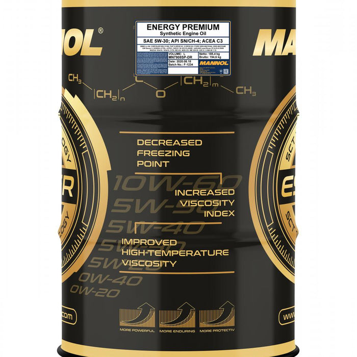 MANNOL 7908 208L Energy Premium 5W-30 JAP EURO DPF