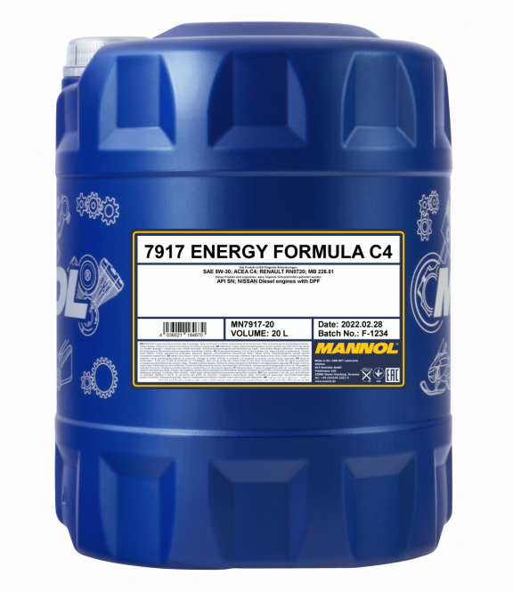 MANNOL 7917 20L Energy Formula C4 5W-30