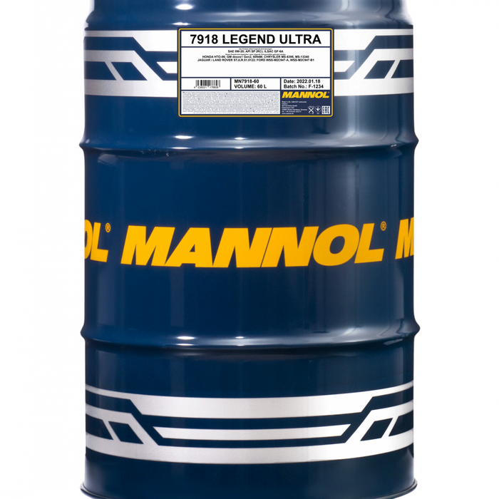 MANNOL 7918 208L Legend Ultra 0W-20 low viscosity hybrids