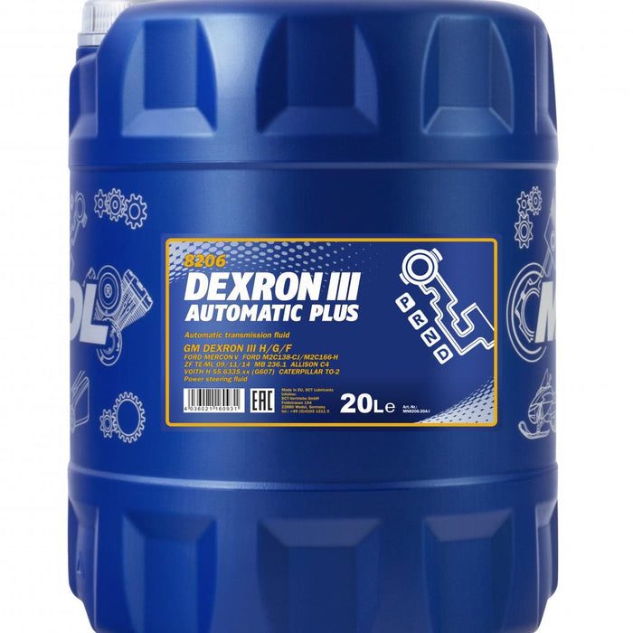 ATF 20L MN 8206 Automatic Plus ATF DIII DEXRON III