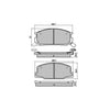 PS DB1208= PN1217 Front Pads For Toyota