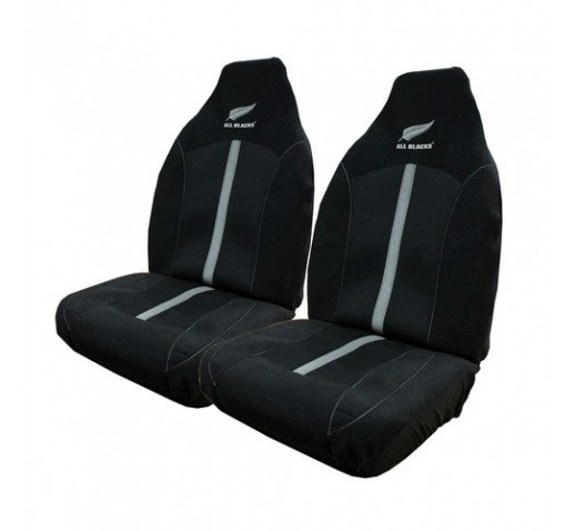 SEAT COVER PAIR ALL BLACK