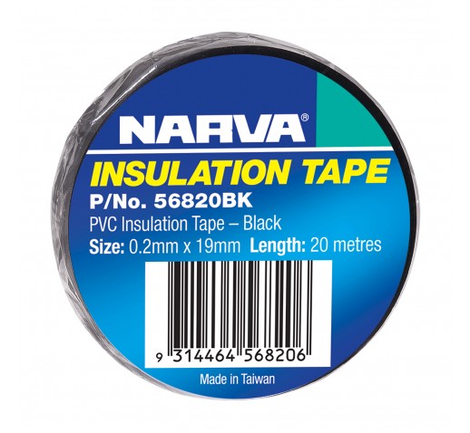 NARVA PVC INSULATION TAPE BLACK 19MM X 20M