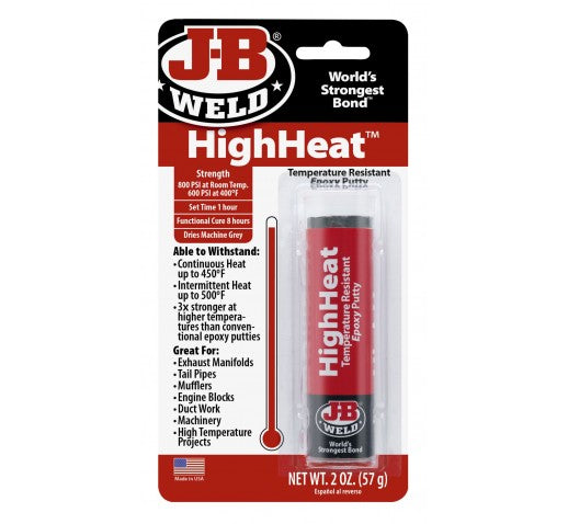 JB WELD HIGH HEAT TEMPERATURE RESISTANT EPOXY PUTTY STICK 57G