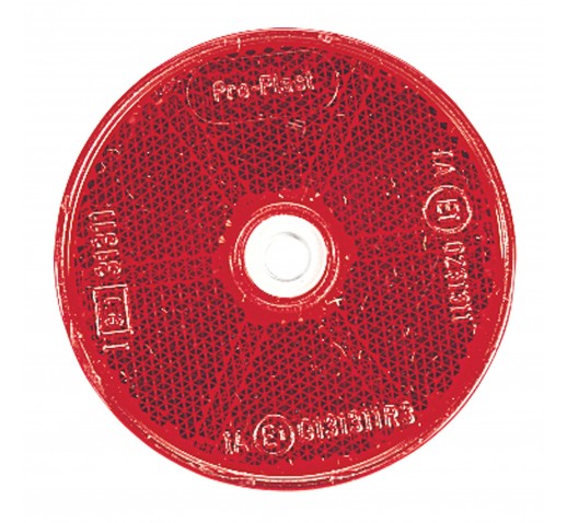 NARVA RED REFLECTOR 60MM DIA PK2