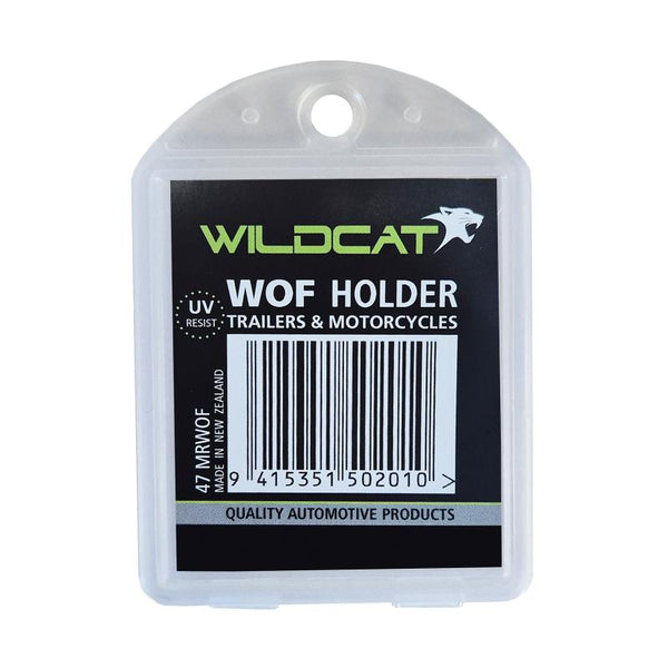 WILDCAT WARRANT OF FITNESS HOLDER