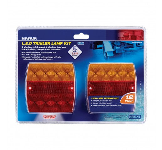 NARVA LED MODEL 34 SLIMLINE TRAILER LAMP KIT 12V