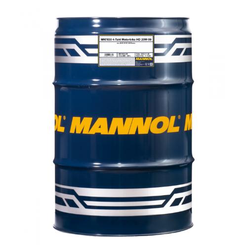 MANNOL 7830 208L 4-Takt Motorbike Engine Oil 20W-50 ESTER