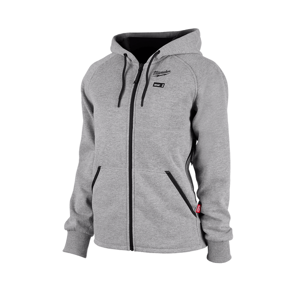 M12??? WOMEN'S HEATED HOODIE GREY