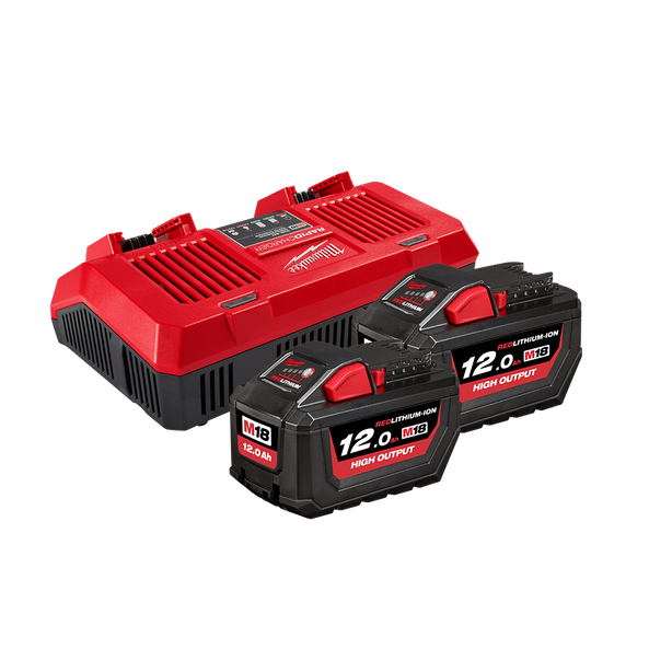 M18??? REDLITHIUM???-ION HIGH OUTPUT??? 12.0AH DUAL BAY STARTER PACK