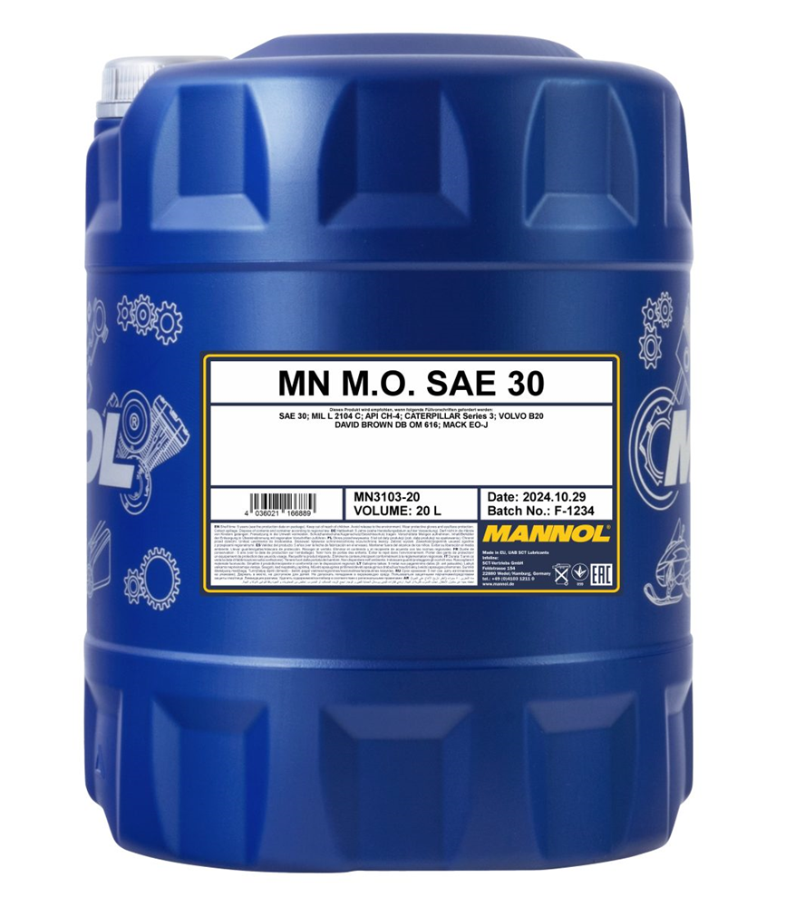 MANNOL 3103 20L M.O. SAE 30