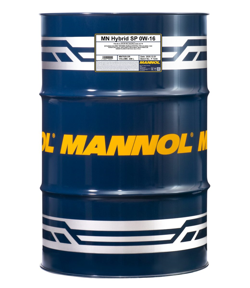 MANNOL 7920 208L MN Hybrid SP 0W-16