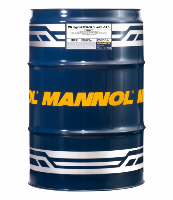 MANNOL 8106 208L HYPOID GETRIEBEOEL 80W-90 API GL5