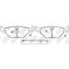 NIBK PN0014W Rear Pads For BMW MG Rover SAAB SAIC