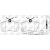 NIBK PN0019W Rear Pads For Audi Fiat Ford Nissan Volkswagen