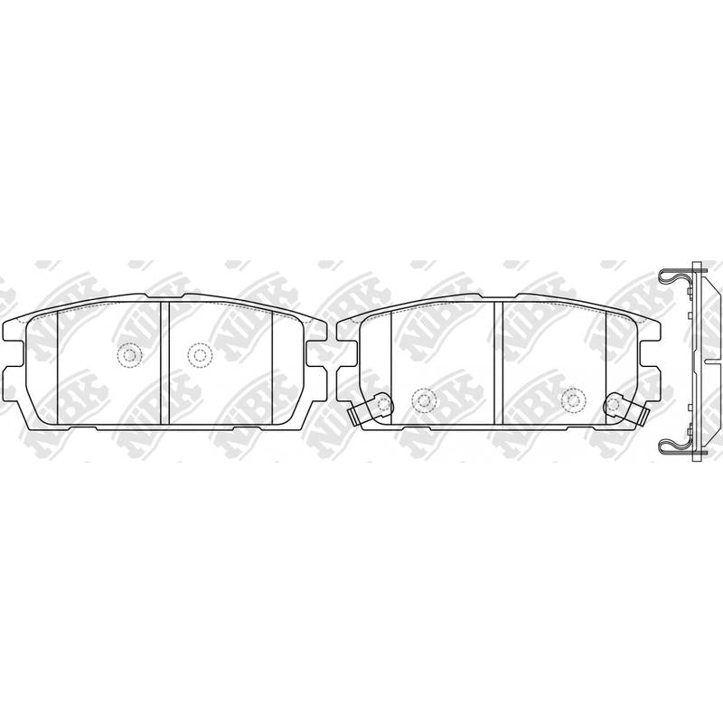 NIBK PN0098 Rear Pads For Hyundai