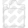 NIBK PN0126 Rear Pads For Mercedes-Benz