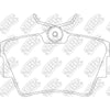 NIBK PN0147 Rear Pads For Fiat Mitsubishi Nissan Opel Renault