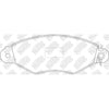 NIBK PN0151 Front Pads Fpr Citroen Fiat Nissan Renault