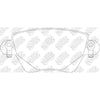 NIBK PN0194 Rear Pads For Ford Jaguar Luxgen Renault