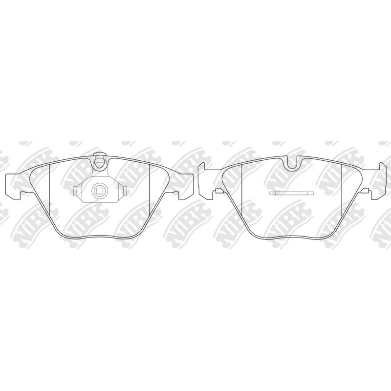 NIBK PN0222 Front Pads For BMW
