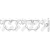 NIBK PN0225 Rear Pads For BMW Land Rover