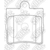 NIBK PN0310 Rear Pads For Chrysler Mercedes-Benz