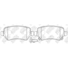 NIBK PN0329 Rear Pads For Holden Hyundai Kia Opel Subaru