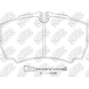 NIBK PN0338W Rear Pads For Ford Iveco